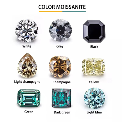Białe Jasne Biżuteria Kolor Moissanite Serce Strzałka Radiant Pierścienie cięte