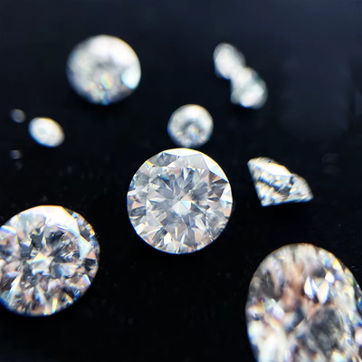 5mm-20mm VVS1 Biały okrągły cięty luźny kamień moissanitowy obrobiony cieplnie do kolczyków