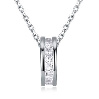 Sterling Silver 925 Diamond Small Pretty Talia Naszyjnik Fashion Temperament Chain