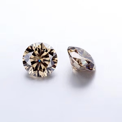Forever Brilliant Moissanite Diament 1 karat okrągły Diament wycięty jasny kolor szampana