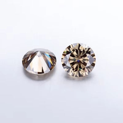 Forever Brilliant Moissanite Diament 1 karat okrągły Diament wycięty jasny kolor szampana