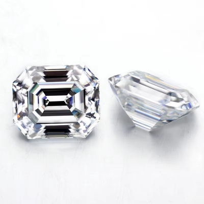 Emerald Cut EF White VVS Syntetyczny kamienie szlachetne losy Moissanite Diament do pierścieni