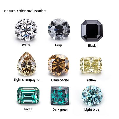 Emerald Cut EF White VVS Syntetyczny kamienie szlachetne losy Moissanite Diament do pierścieni