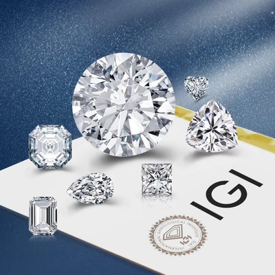 0.5ct 1ct 1.5ct 2ct 3ct Biały Luźny Moissanite Diament HPHT CVD Laboratory Grown Diamond