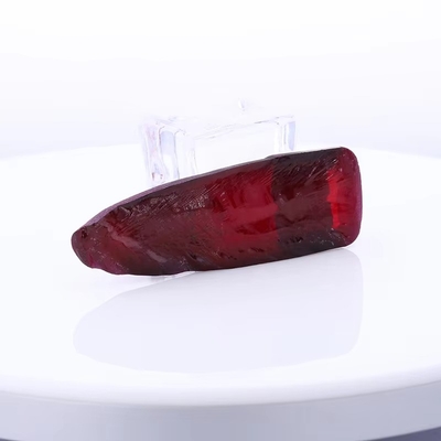 8# Czerwony Rubin Sztuczny Korundum Surowy do Niestandardowego Antycznego Pierścienia Moissanite i Wisiorka