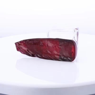 8# Czerwony Rubin Sztuczny Korundum Surowy do Niestandardowego Antycznego Pierścienia Moissanite i Wisiorka