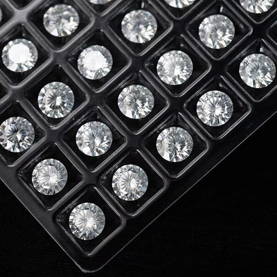5mm-20mm VVS1 Biały okrągły cięty luźny kamień moissanitowy obrobiony cieplnie do kolczyków