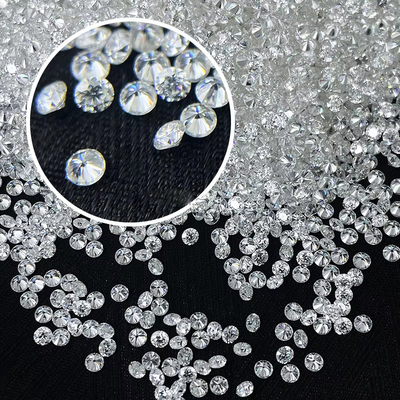 Pierścień Biały Luźny Moissanite Diament 1,0 CT Na Opakowanie Mały Rozmiar Okrągły Melee Moissanite