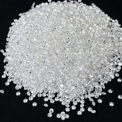 Mały rozmiar okrągły Melee Moissanite 1,0 CT na opakowanie z efektami optycznymi kolorowymi