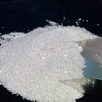 Mały rozmiar okrągły Melee Moissanite 1,0 CT na opakowanie z efektami optycznymi kolorowymi