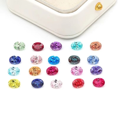 Kolorowy 6*8mm Owalny Cięcie Laboratoryjne Diament 22 Wielobarwny 1,5kt Sapphire Ruby Emerald