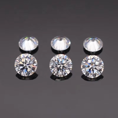 3A/5A Zirkonia sześcionowa Kamienie luźne Brilliant Cut Round Shape Biały Kolor 6mm 8mm Kamień szlachetny