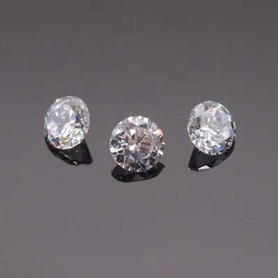 3A/5A Zirkonia sześcionowa Kamienie luźne Brilliant Cut Round Shape Biały Kolor 6mm 8mm Kamień szlachetny