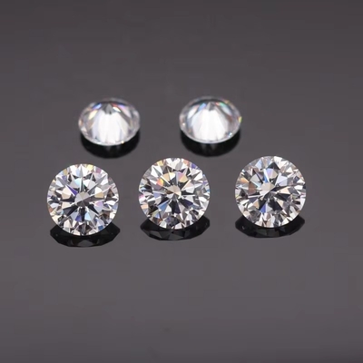3A/5A Zirkonia sześcionowa Kamienie luźne Brilliant Cut Round Shape Biały Kolor 6mm 8mm Kamień szlachetny