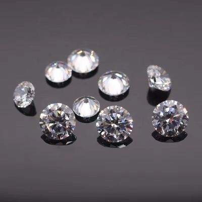 3A/5A Zirkonia sześcionowa Kamienie luźne Brilliant Cut Round Shape Biały Kolor 6mm 8mm Kamień szlachetny