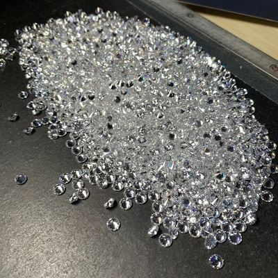 Pierścień zaręczynowy biały losy moissanite Diament 0,9 mm - 3 mm Melee Size Cubic Zirconia