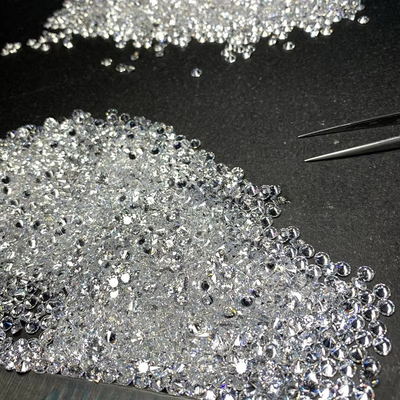 Pierścień zaręczynowy biały losy moissanite Diament 0,9 mm - 3 mm Melee Size Cubic Zirconia