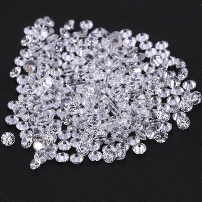 Pierścień zaręczynowy biały losy moissanite Diament 0,9 mm - 3 mm Melee Size Cubic Zirconia