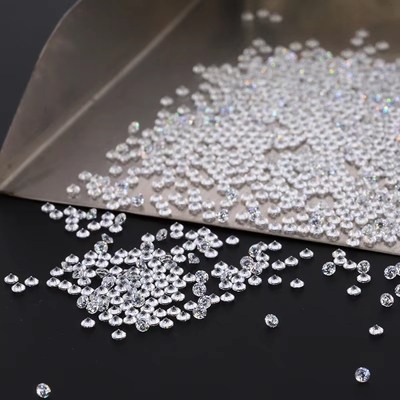 Pierścień zaręczynowy biały losy moissanite Diament 0,9 mm - 3 mm Melee Size Cubic Zirconia