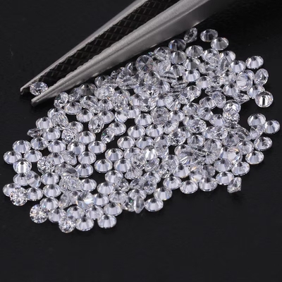 Pierścień zaręczynowy biały losy moissanite Diament 0,9 mm - 3 mm Melee Size Cubic Zirconia