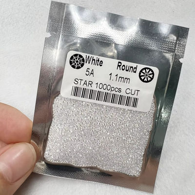 5A Jakość 1000 sztuk/worek 1 mm - 3,0 mm Kamienny Klejnot Biały Zirkonia sześcionowa Do biżuterii