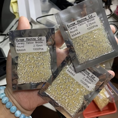0.8mm 2mm 2.8mm Zielony Różowy Błękitny Kolor Moissanite Stopień 3A 5A Mały Rozmiar CZ Zirkonia sześcienna