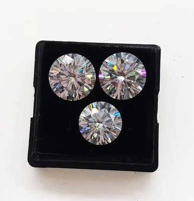 Moissanite stud Round Brilliant Cut Lab Stworzony VVS Luźny Moissanite Diament Do Pierścieni Ślubnych Moissanite pierścienie markiza