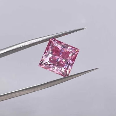 Princess Cut Żywy Żółty Mosanita VVS Luźny Szmaragdowy Moissanite Diamentowy moissanite Pierścienie różowe moissanite pierścień obietnicza