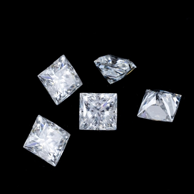 Księżniczka Zielony Żółty Różowy Kamień Moissanite VVS Luźna Poduszka Mosanita Diament różowy złoty pierścienie zaręczynowe moissanite