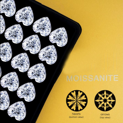 Sprzedaż hurtowa mossanit Pass Diament Test GRA Kamień D Kolor Okrągły Kształt Diament Luźny Moissanite moissanite kolczyki