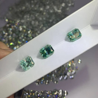 Żywy Żółty Moissanite Gem Radiant Cut GRA VVS Luźny Mosanite Diament Do Złota Pierścień