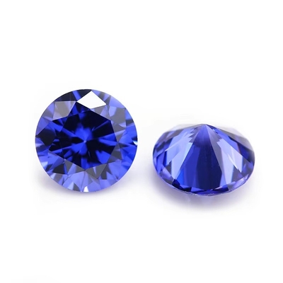 Sprzedaż hurtowa 3A Kolory CZ Kamienie Okrągłe 3,0mm-9,0mm Kubik Luźny diament Moissanite Do biżuterii srebrnej