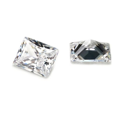 Fabryka Sprzedaż hurtowa kamienie szlachetne Kolor Moissanite prostokąt 3A 5A Luźny sześcienny Zirkonia kamienie 4ct Dla pierścienia Moissanite