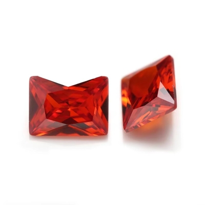 Fabryka Sprzedaż hurtowa kamienie szlachetne Kolor Moissanite prostokąt 3A 5A Luźny sześcienny Zirkonia kamienie 4ct Dla pierścienia Moissanite