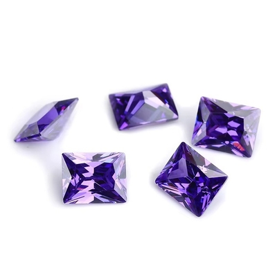 Fabryka Sprzedaż hurtowa kamienie szlachetne Kolor Moissanite prostokąt 3A 5A Luźny sześcienny Zirkonia kamienie 4ct Dla pierścienia Moissanite