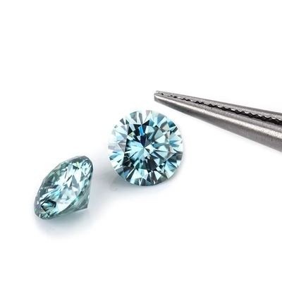 Sprzedaż hurtowa GRA Moissanite Szary Różowy Żółty Szampana Błękitny Zielony Okrągły losko obcinany diament moissanite do produkcji biżuterii