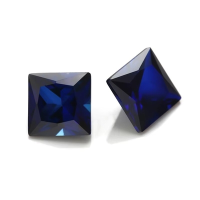 Szlachetne kamienie syntetyczne 34# Sapphire Square 1.5x1.5mm-10x10mm Korundum Luźny kamień szlachetny do pierścieni vvs moissanite