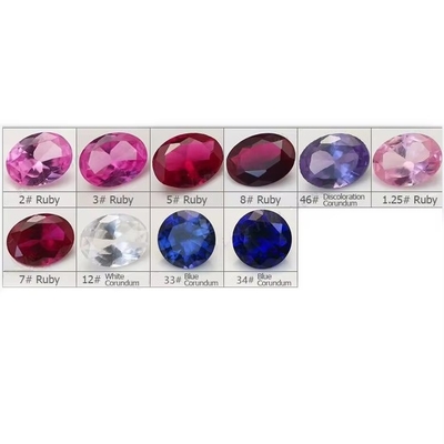 Szlachetne kamienie syntetyczne 34# Sapphire Square 1.5x1.5mm-10x10mm Korundum Luźny kamień szlachetny do pierścieni vvs moissanite