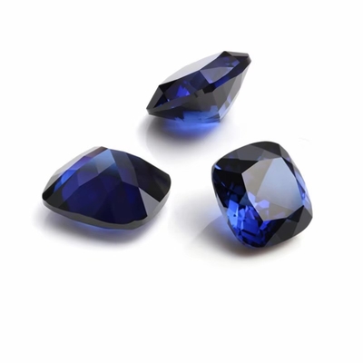Unikalny Moissanite Syntetyczny Sapphire Stone Poduszka Cut 34# Blue Corundum Luźny kamień szlachetny do robienia biżuterii