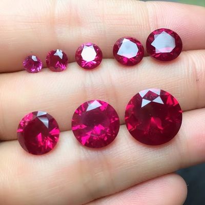 Styl Vintage Rubin Moissanite Syntetyczny Korundum Gruszka kształt 2x3mm Do 10x14mm Luźny kamienie szlachetne Do robienia biżuterii