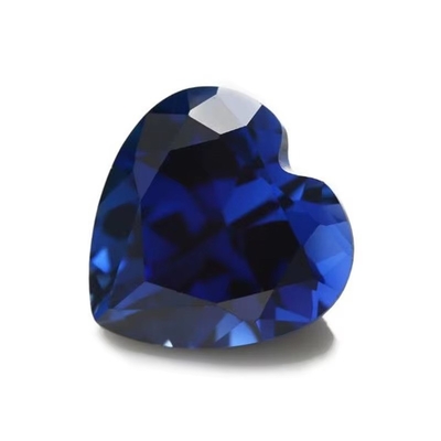 Gems Loose Gemstone Heart Cut 3x3mm Do 10x10mm 33# 34# Blue Sapphire Syntetyczne Kamienie
