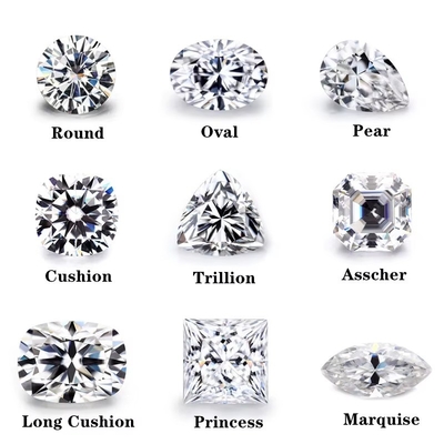 Melee Moissanite Diament Na Karat Okrągły Cięcie DEF Mały Rozmiar Moissanite VVS1 Laboratory Grown Diament Kamień Szlachetny Kształt kwadrat