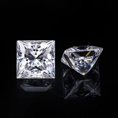 Princess Cut Loose GRA Moissanite Diament D VVS1 Kwadratowy Moissanite