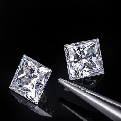 Princess Cut Loose GRA Moissanite Diament D VVS1 Kwadratowy Moissanite