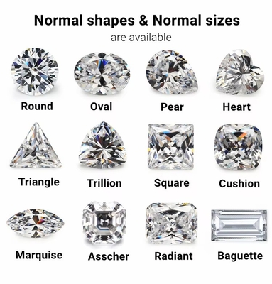 Princess Cut Loose GRA Moissanite Diament D VVS1 Kwadratowy Moissanite
