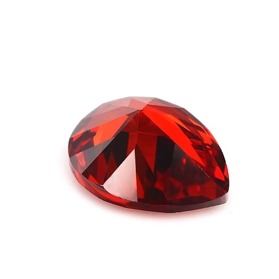 Vintage moissanite pierścienie zaręczynowe Luźne kamienie szlachetne różne kolory Kształt gruszki 6x4mm Syntetyczny Zirkonia sześcionowa