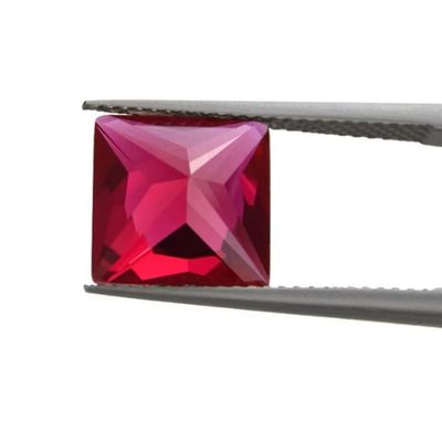 Księżniczkowy Rubin Sztuczny 5# Korundum Słupki Kamień Szlachetny Moissanite Do Pierścieni Zaręczynowych