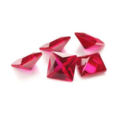 Księżniczkowy Rubin Sztuczny 5# Korundum Słupki Kamień Szlachetny Moissanite Do Pierścieni Zaręczynowych