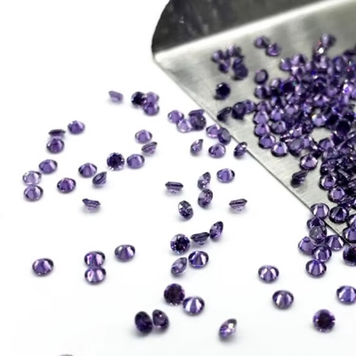 Sprzedaż hurtowa 3A Kolor Cz Kamień Mały Rozmiar Okrągły Cięcie 0,8mm Do 3mm Luźny Kamień Szlachetny Syntetyczny Kubik Zirkonia Na sprzedaż
