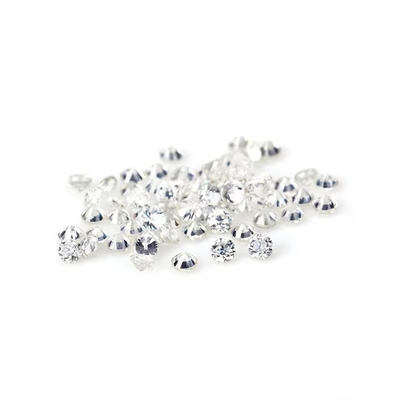 hurtowy luźny mały Moissanite Okrągły cięty 0,8mm- 3mm Biały D moissanite diament VVS1 na karat dla biżuterii Hip Hop